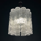 Mid-century murano glass chandelier Tronchi by Toni Zuccheri for Venini Italy 1960s