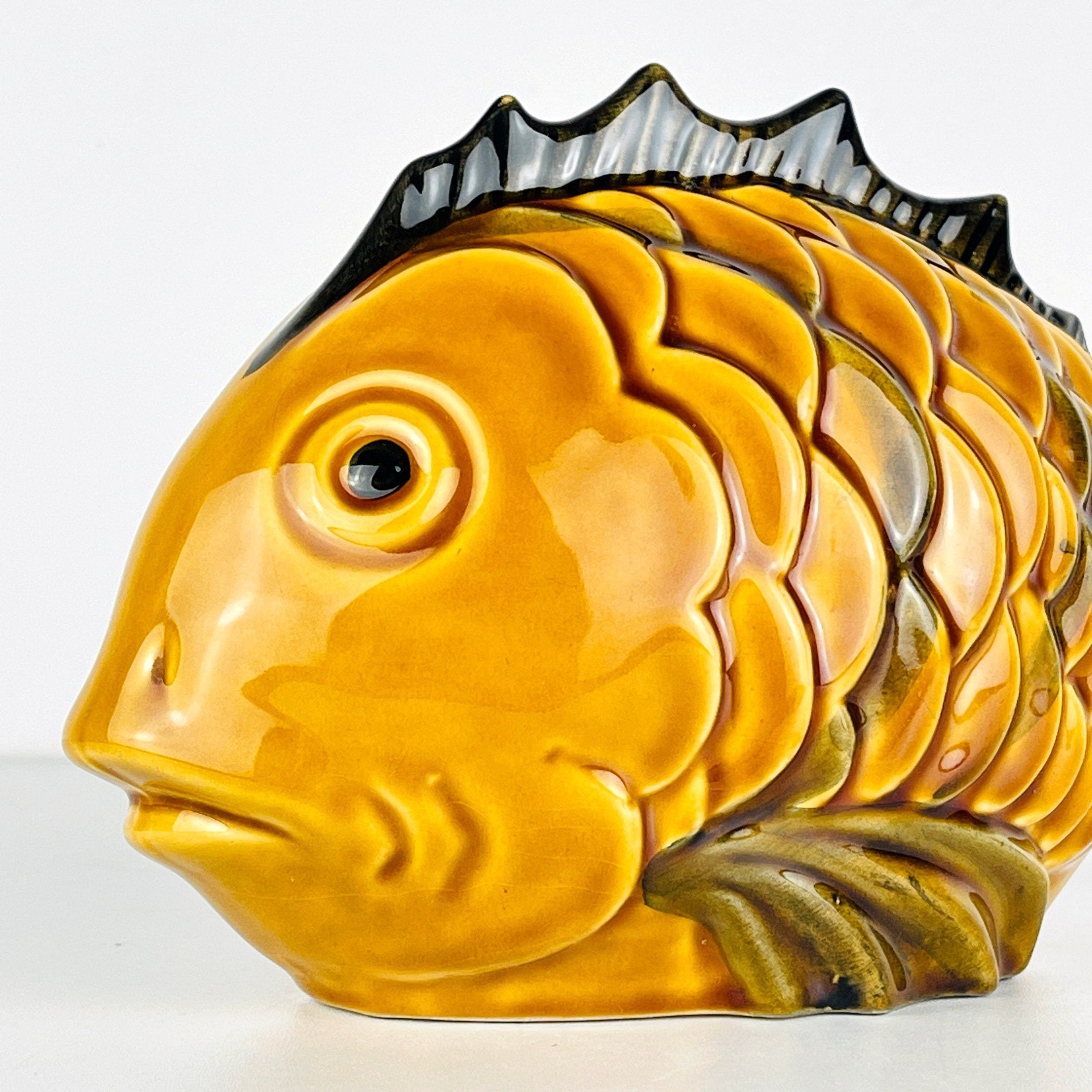 Vintage ceramic figure Fish Portugal 1970s