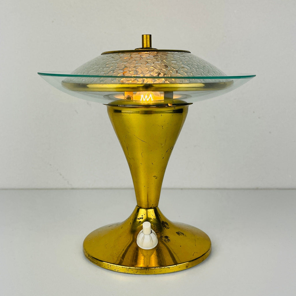 Vintage night lamp Italy 1970s Mid-century modern Space age light UFO table lamps