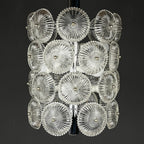 Vintage crystal chandelier Dandelion Italy 1960s mid-century modern italian lighting