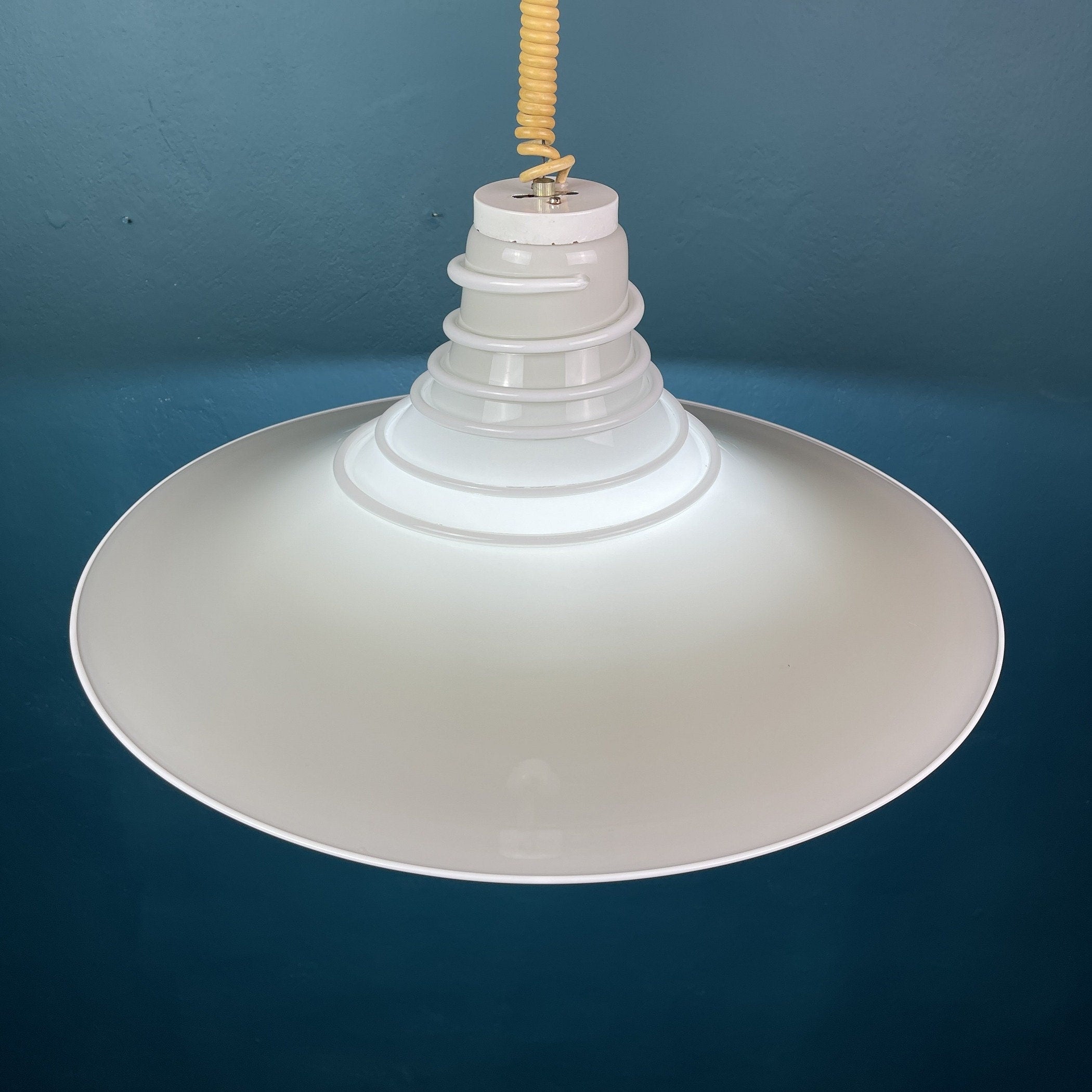 Mid-century murano pendant lamp Italy 1970s Space age Retro lighting