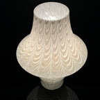 Large Classic white murano table lamp Mushroom Italy 1970s Italian Modern Retro home decor