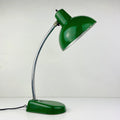Green Industrial metal desk lamp A.Perazzone TORINO Italy 1960s Mid-century office table lamp