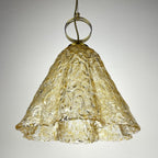 Vintage Murano pendant lamp by AV Mazzega, Italy 1970s