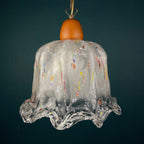 Vintage Murano Glass Pendant Lamp: Sylcom Italian Murrine Lighting