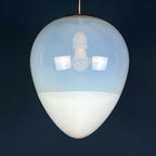 Murano pendant lamp Egg by Leucos, Italy 1960s Mid-century italian modern lighting