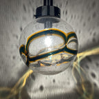 Vintage Large Swirled Murano Glass Pendant Lamp by Vistosi, Italy 1970s, Mid-century modern