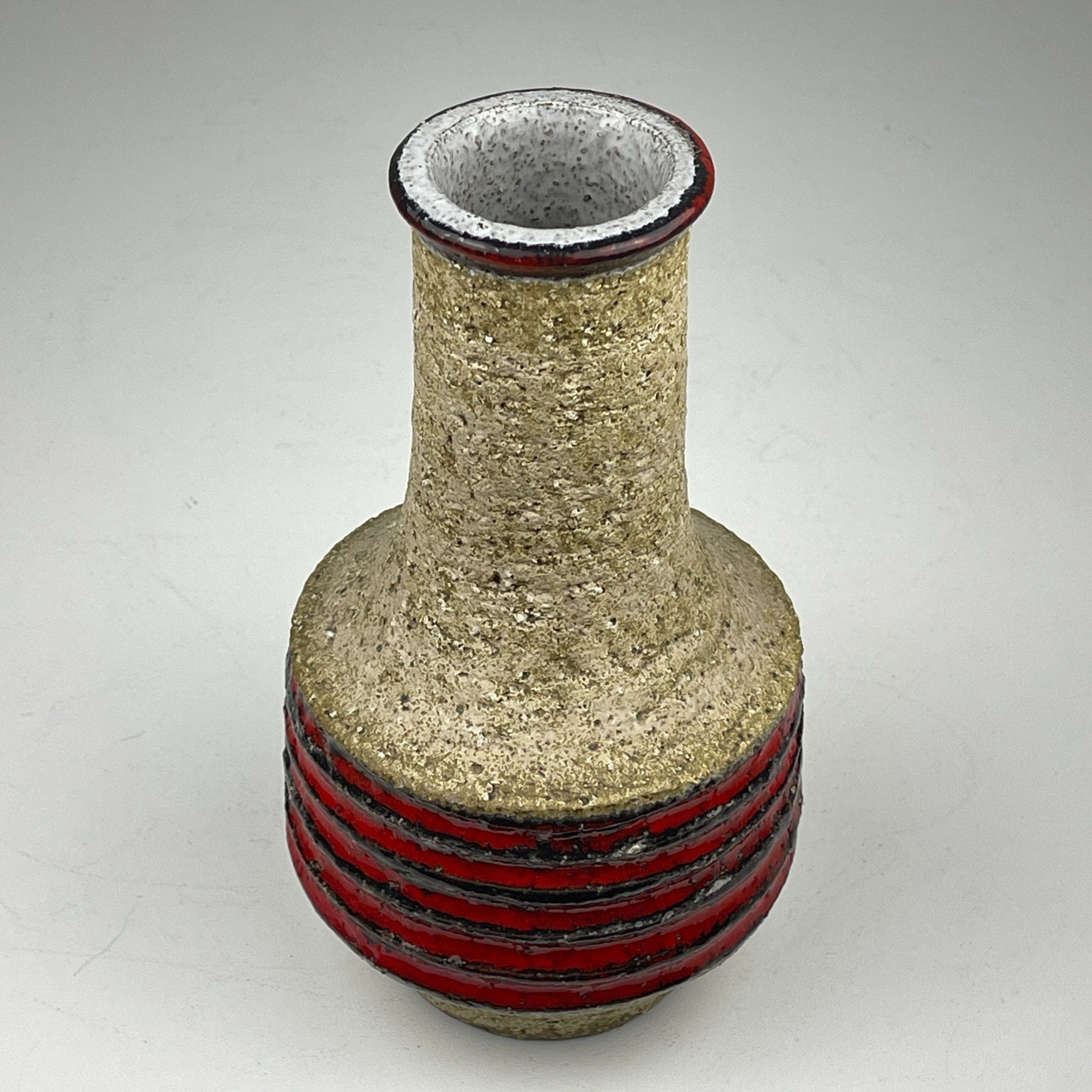 Vintage ceramic vase, Italy 1970s, Mid-century home decor