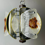 Mid-Century Amber Murano Glass Chandelier by Toni Zuccheri for VeArt, 1970s