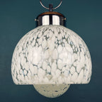 Vintage Murano Glass Mushroom Pendant Lamp: Carlo Nason Mazzega, Italy 1960s