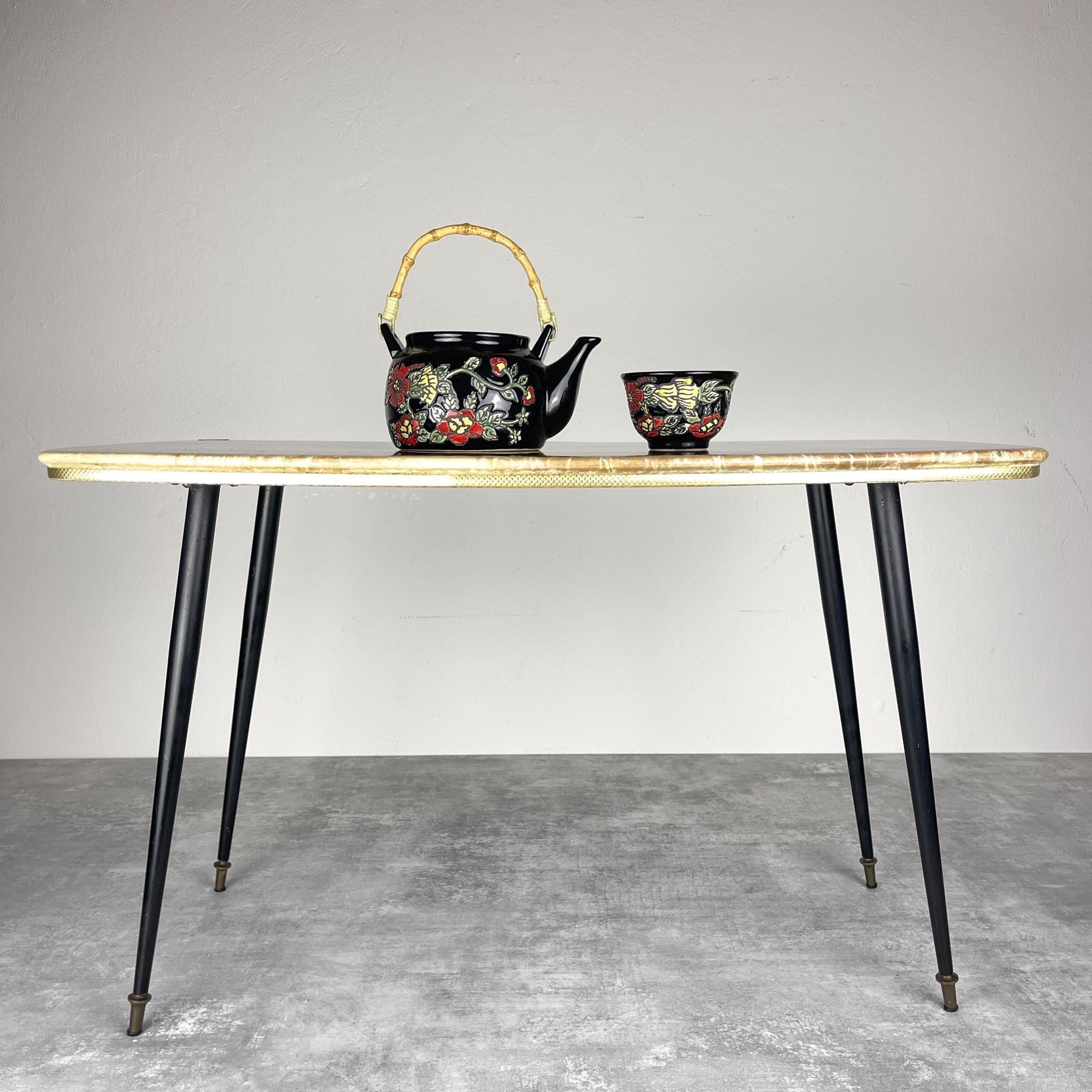 Mid-century coffee table Italy 1950s Art deco Vintage Italian Modern