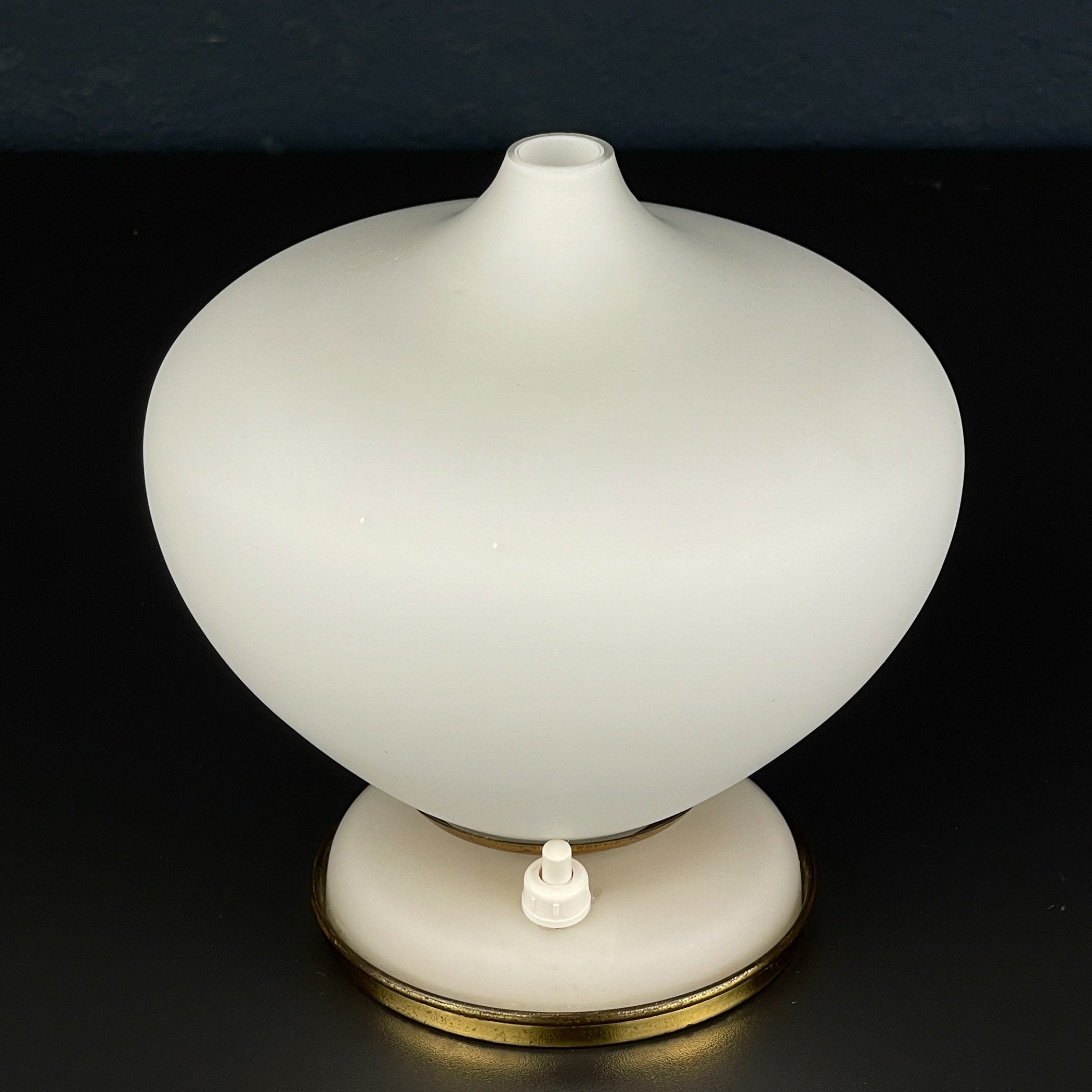 Vintage murano table lamp by Stilnovo, Italy 1950s, Mid-century modern design