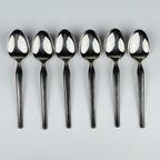Vintage classic silver plate teaspoons by Paul Wirths, Solingen, Germany, 1950s, Set of 6
