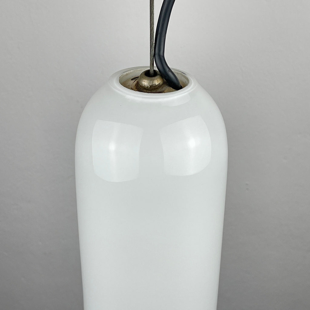 Murano Glass Pendant Lamp: Mid-Century Modern Italian Lighting by Leucos, 1970s