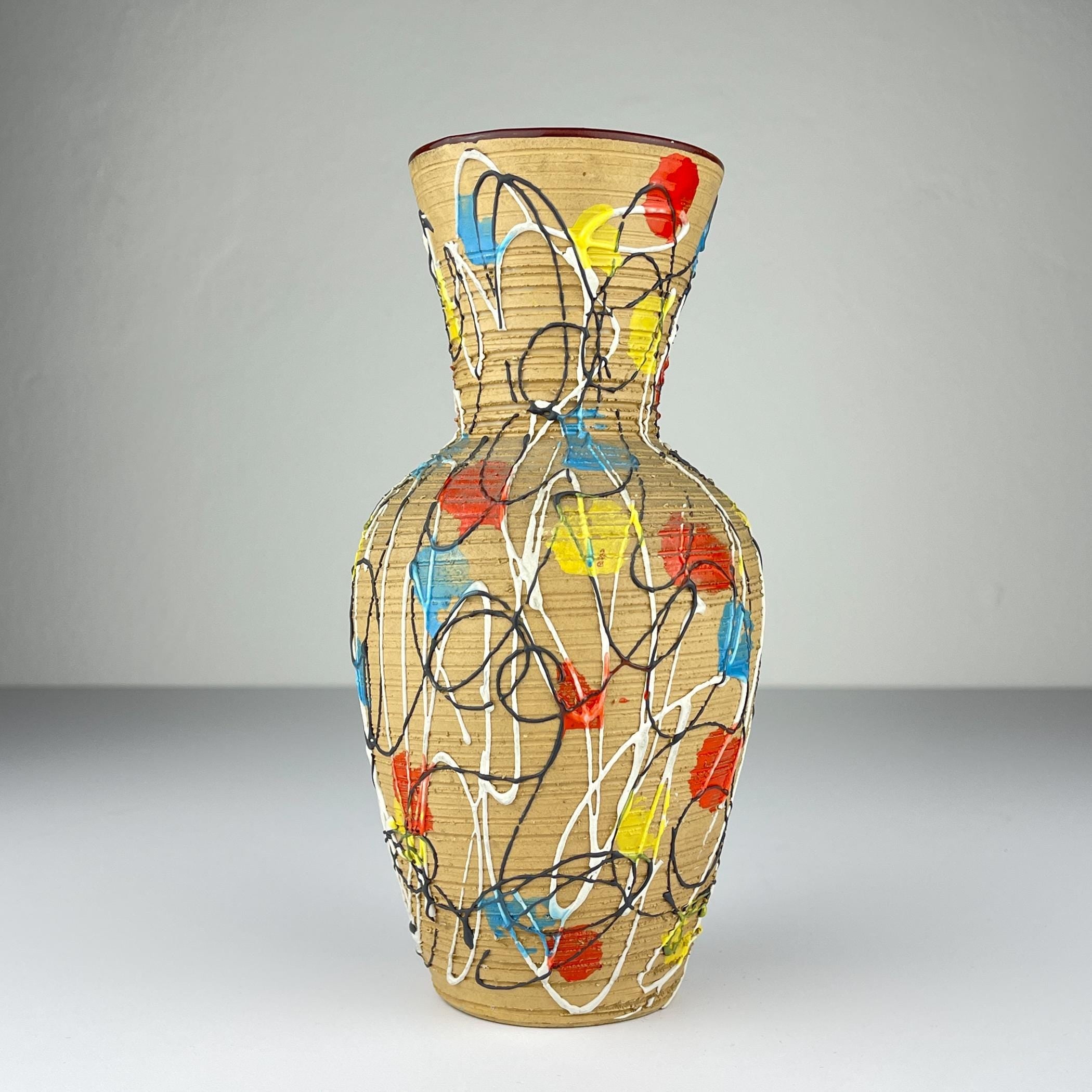 Mid-century small ceramic vase by Fratelli Fanciullacci, Italy 1960s, Vintage home decor