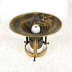 Vintage Small White Pendant Lamp, Italy 1940s