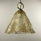 Vintage Murano pendant lamp by AV Mazzega, Italy 1970s