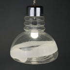 Murano glass pendant lamp  Italy 1960s Space age Mid-century modern italian lighting