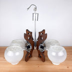Mid-Century Mazzega Murano Glass Pendant Lamp - 70s Space Age Lighting