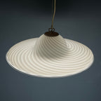 Swirl Murano Glass Pendant Lamp: Mid-Century Italian Lighting