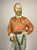 Large antique plaster sculpture Giuseppe Garibaldi, Italy, 1910-1920s