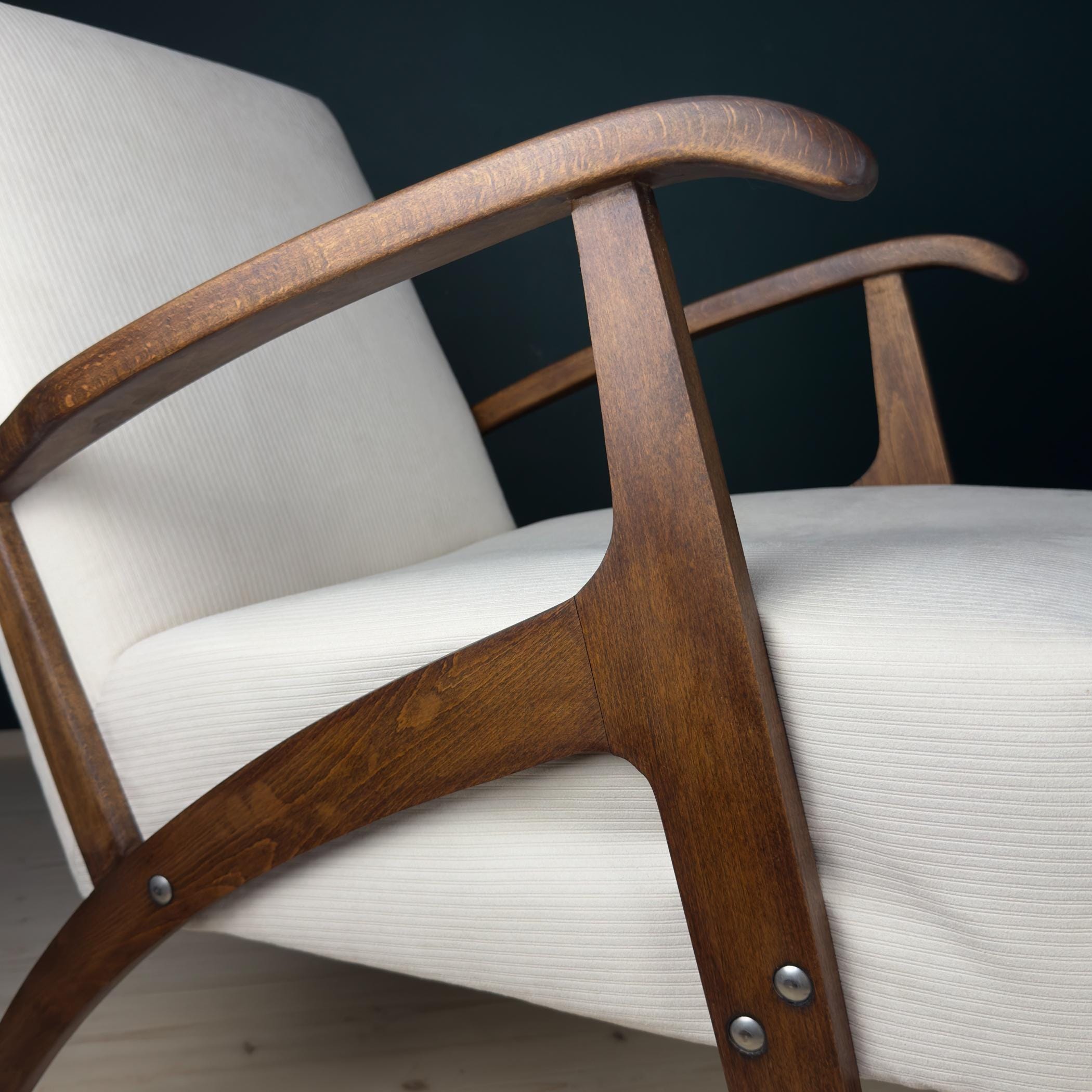 Mid-century armchair, Yugoslavia 1970s, Set of 2, vintage home furniture
