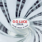 XL Vintage Murano Mushroom Table Lamp - G.G. Luce Italy 1980s