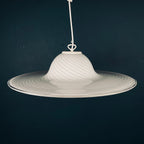 Vintage Swirl Murano Glass Pendant Lamp - Italian Mid-Century Lighting
