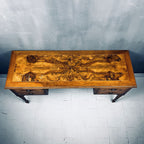 Vintage wood sideboard Italy 1950s  venetian wooden console table