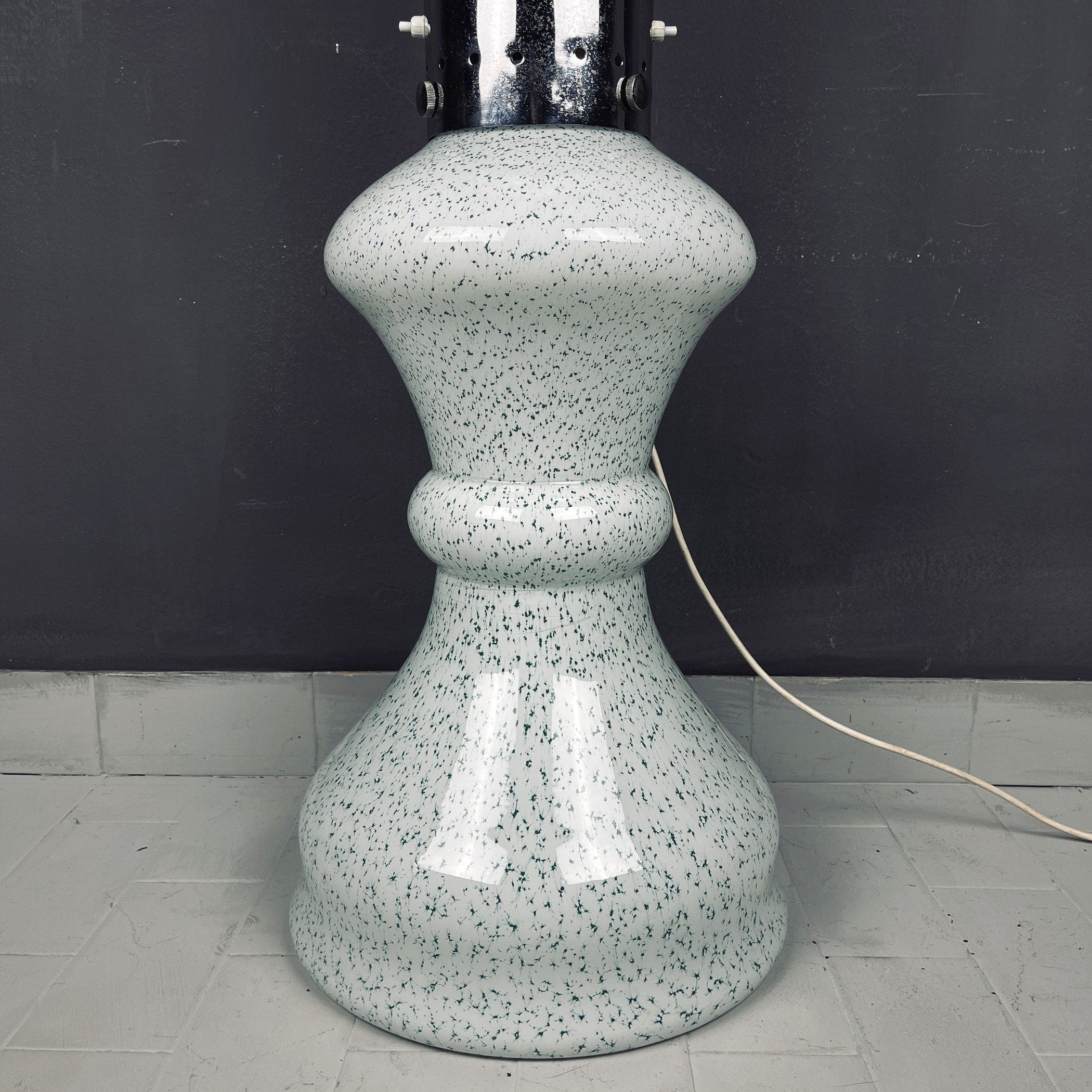 Vintage Murano Glass Floor Lamp: BIRILLO by Carlo Nason, 1960s Italian Design