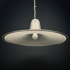 Mid-century large murano pendant lamp Italy 1970s Space age Retro lighting