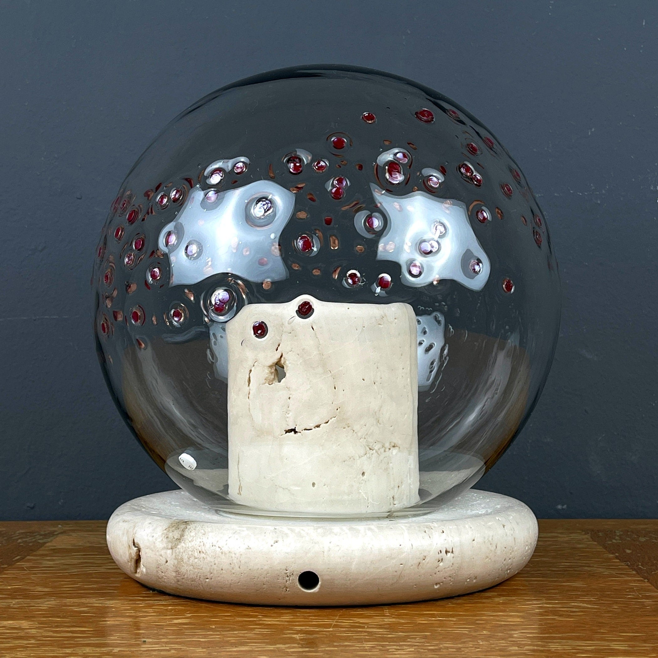 Murano Glass Table Lamp by La Murrina Italy 1970s Mid-century Modern Italian lighting