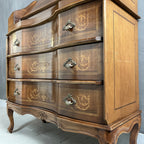 Vintage dresser commode secretaire bureau Italy 1960s furniture antique style chest of drawers