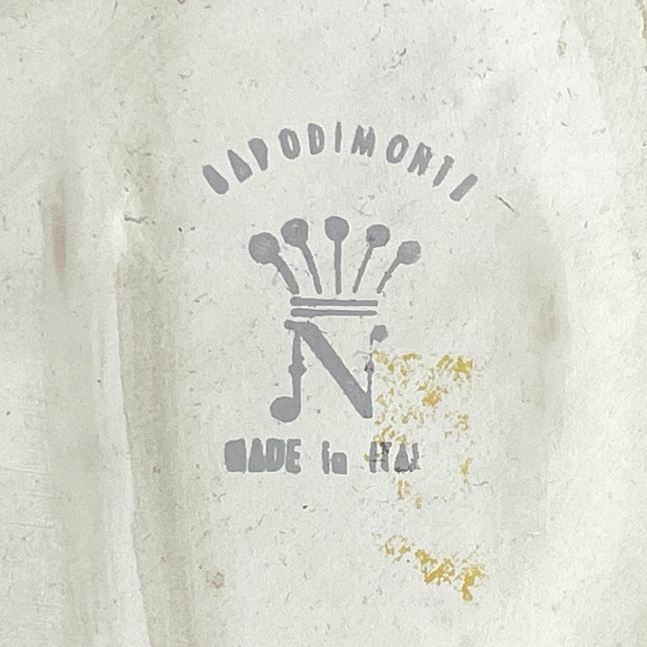 Vintage Capodimonte Ceramic Pitcher, Mid 20th Century, Italian home decor