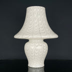 Large Classic white murano table lamp Mushroom Italy 1970s Italian Modern Retro home decor
