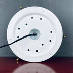 Mid-century white glass ceiling lamp Italy 1970s Retro home decor