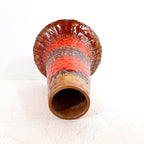 Retro XL ceramic vase LAVA '60s Yugoslavia KIL Liboje Vintage porcelain floor vase
