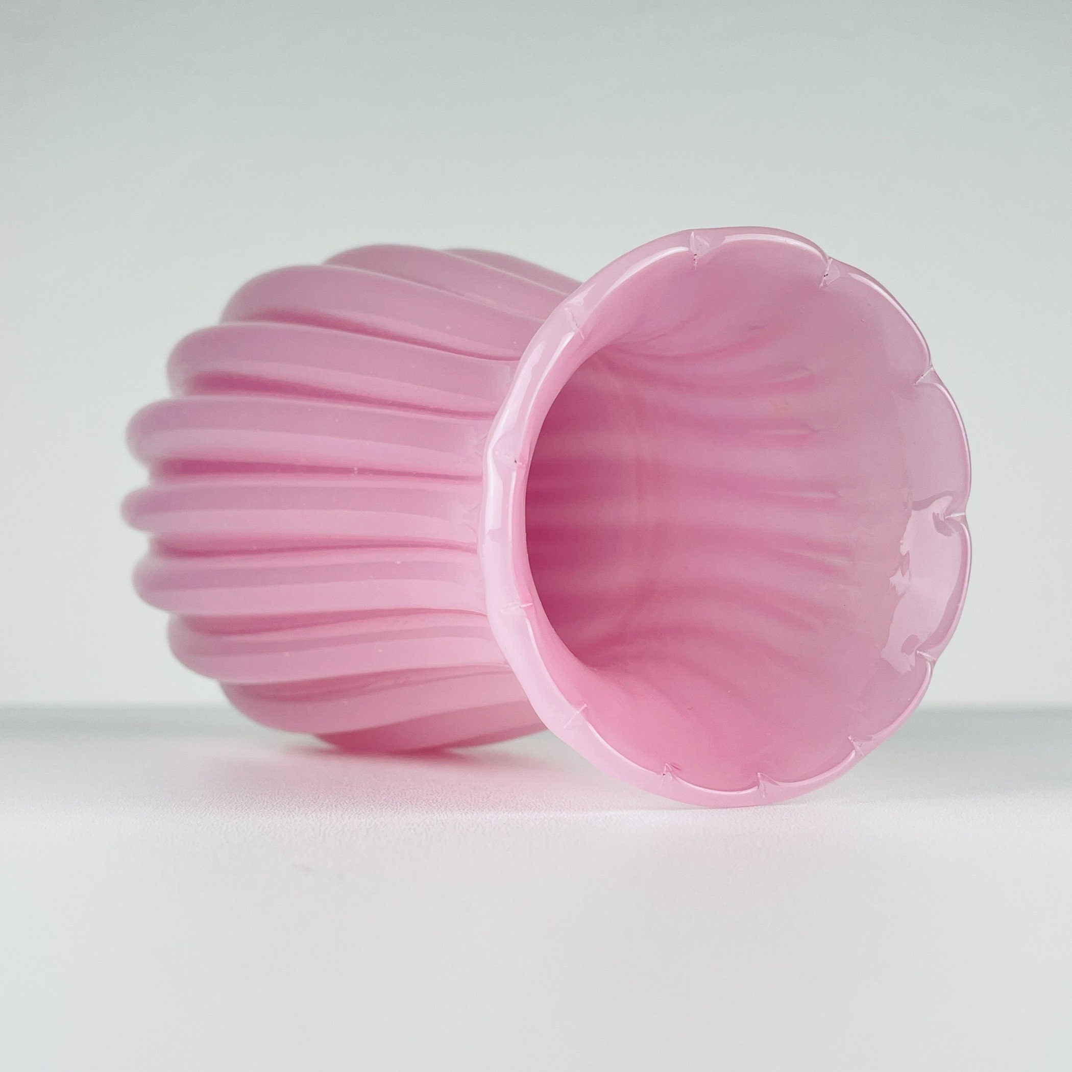 Vintage pink vase by Archimede Seguso, Italy 1950s