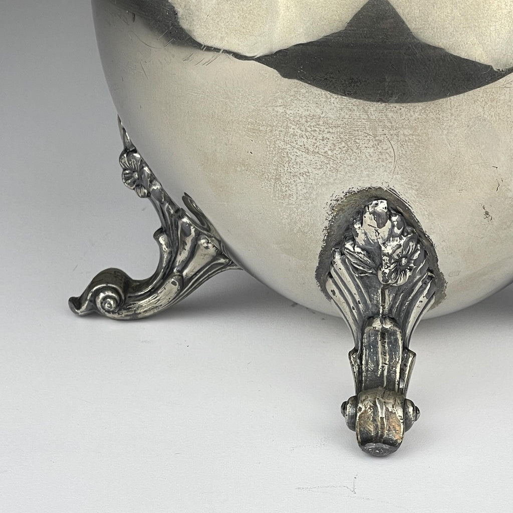 Antique silver on copper teapot by Theodore B. Starr, USA, end of the 19th century