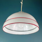 Vintage Murano Glass Pendant Lamp: 70s Italian Mid-Century Modern Lighting