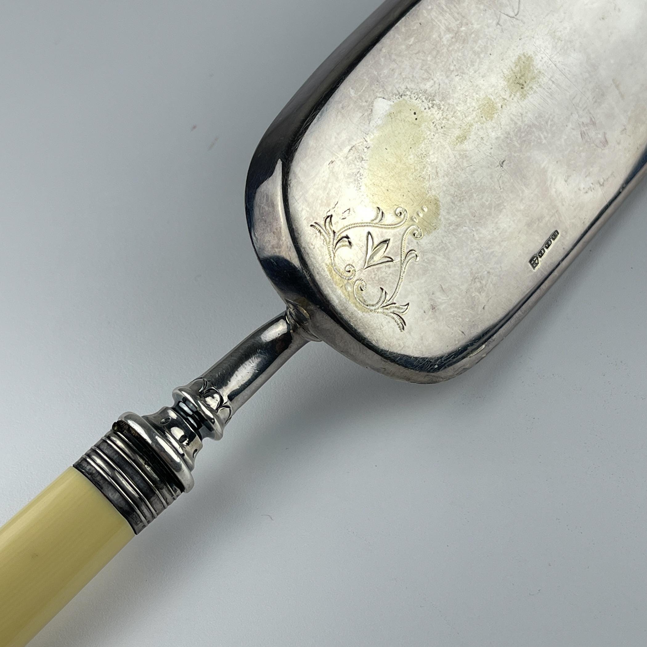 Antique Silver Plate Crumb Scoop - Atkin Brothers, Sheffield