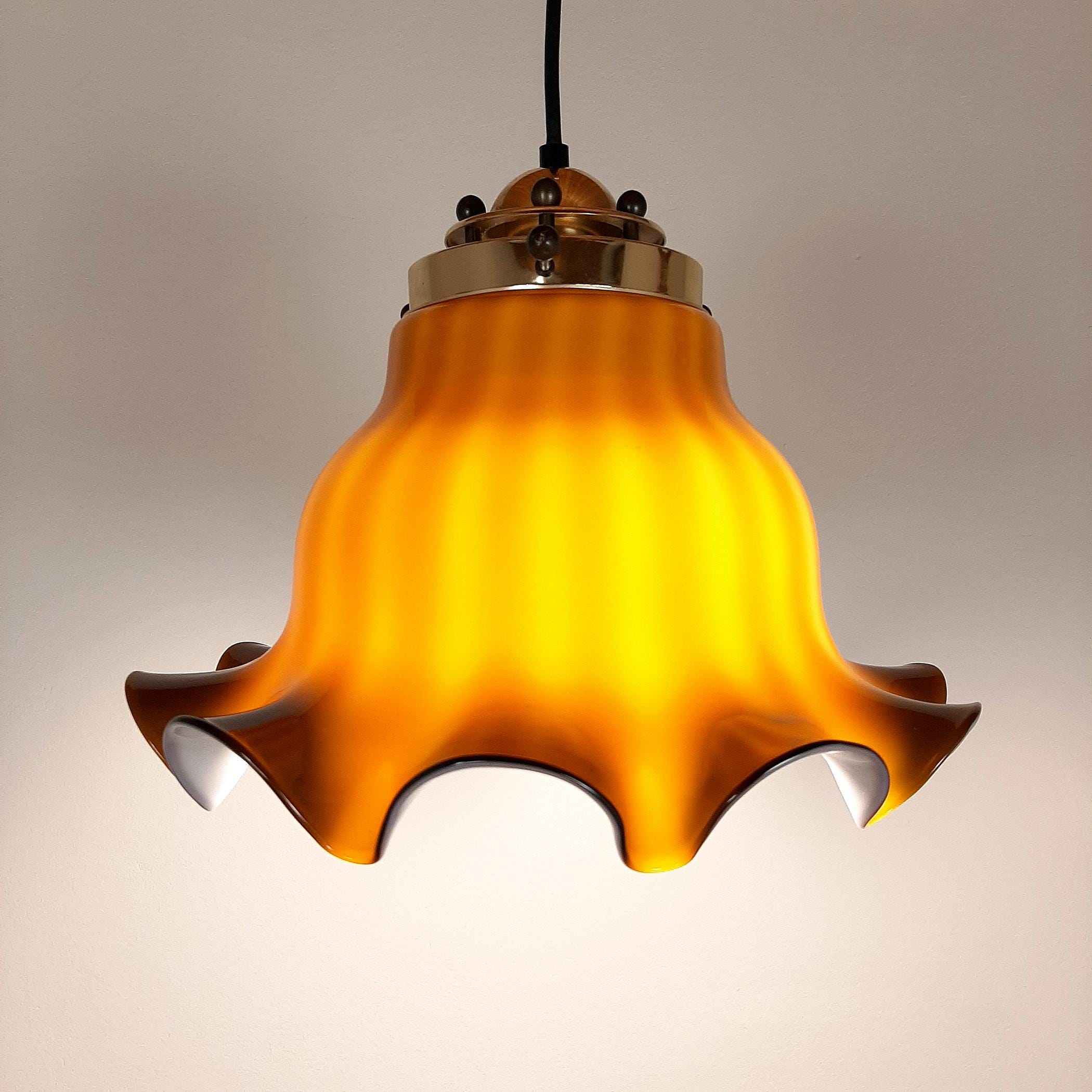 Vintage Pendant Lamp Petticoat by Peill & Putzler, Germany, 1970s