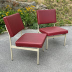 Vintage Anonima Castelli Lounge Chairs & Coffee Table: Italian Mid-Century Modern Set
