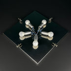 Vintage ice murano glass ceiling lamp by J.T.Kalmar, Austria, 1960s