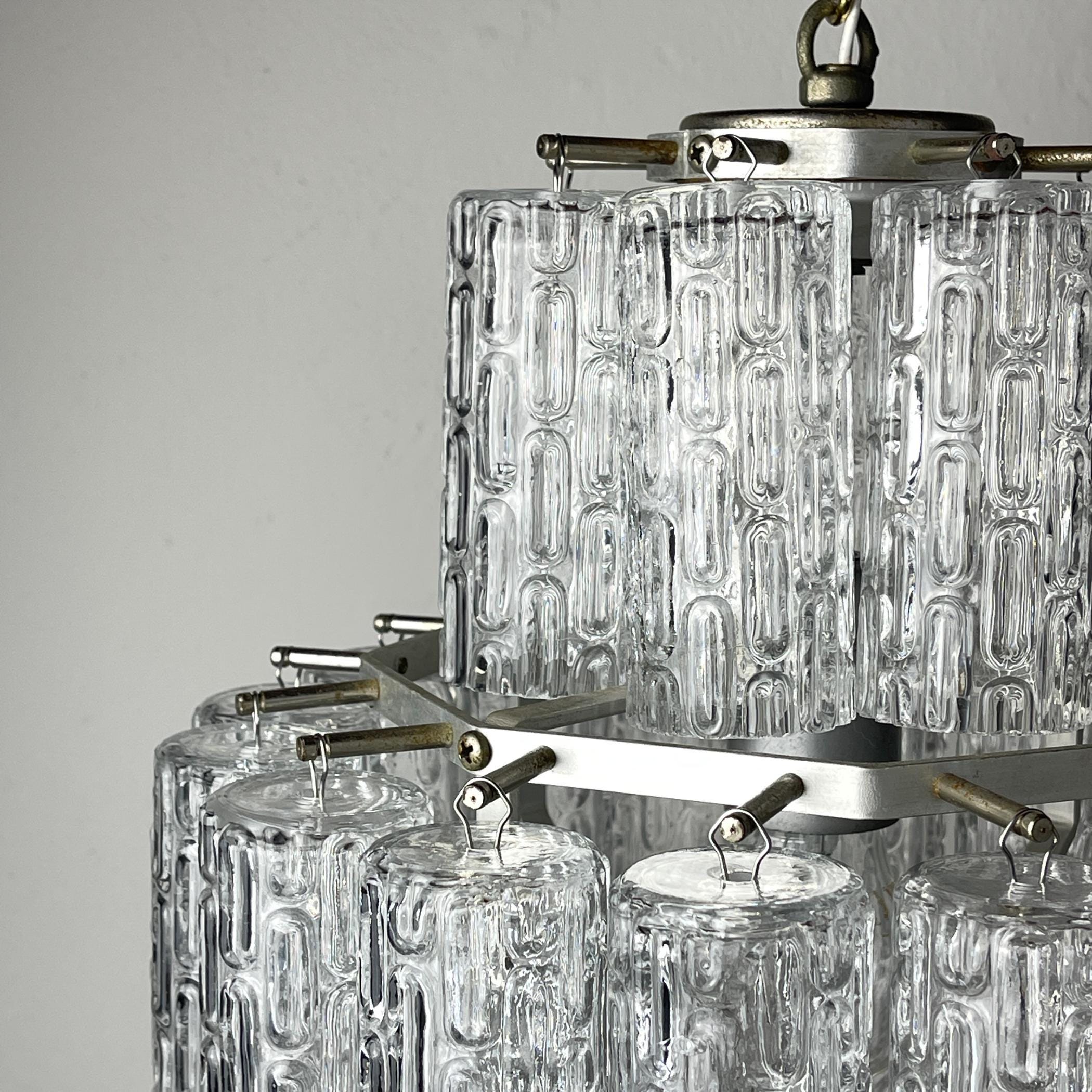 Classic Murano chandelier Tronchi by Venini, Italy 1960s
