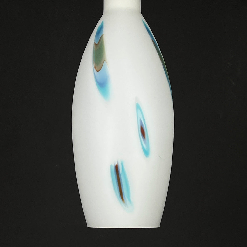 Multicolor opaline murano glass pendant lamp by Stilnovo, Italy 1950s, Mid-century modern