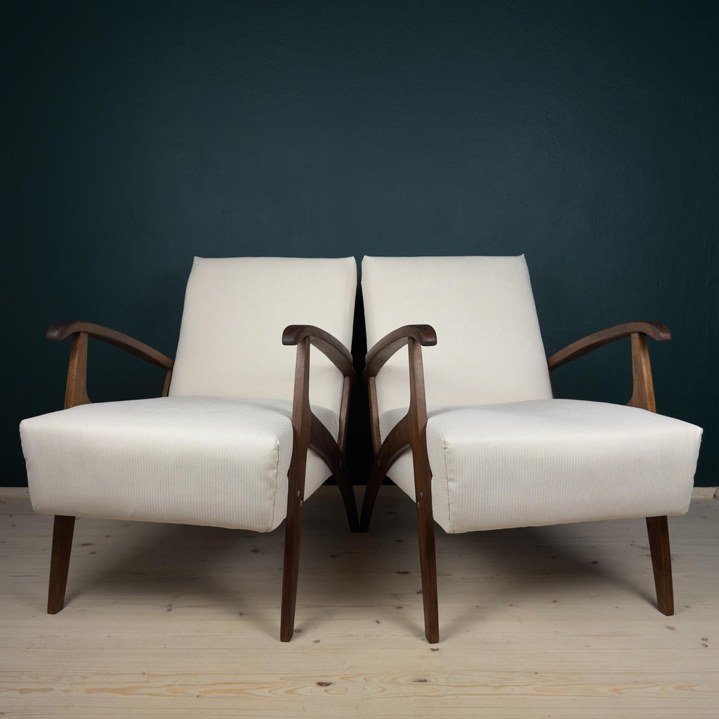 Mid-century armchair, Yugoslavia 1970s, Set of 2, vintage home furniture