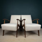 Mid-century armchair, Yugoslavia 1970s, Set of 2, vintage home furniture