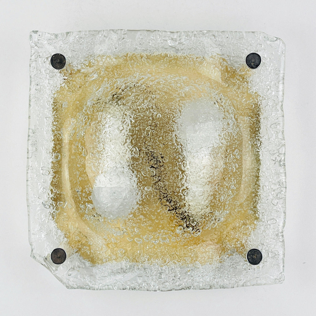 Vintage murano wall lamp, Italy 1970s MCM murano sconce