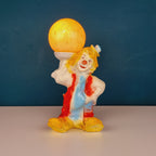 Vintage ceramic table lamp Clown Italy 1960s Retro nightlamp Lamp for children's room